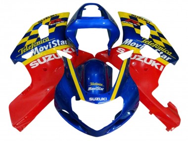 Carenados Moto Suzuki GSXR 600 / GSXR 750 2001-2003 - Azul Rojo Amarillo Asequibles