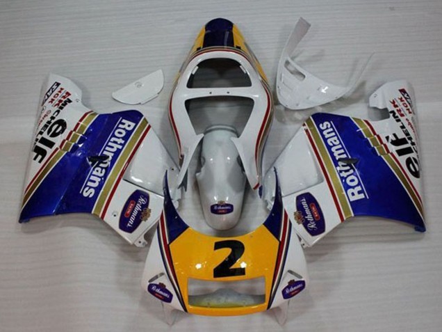 Carenados Moto Honda NSR250R MC28 P4 1994-1996 - Blanco Azul Amarillo Oro Rothmans Elf 2 Asequibles