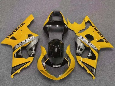 Carenado Moto Suzuki GSXR 600 / GSXR 750 2001-2003 - Amarillo Gris Negro Brillante Asequibles