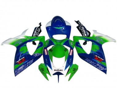 Carenados Moto Suzuki GSXR 600 / GSXR 750 2004-2005 - Blanco Azul Verde Asequibles