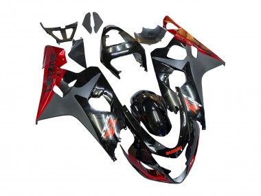 Carenados Moto Suzuki GSXR 600 / GSXR 750 2004-2005 - Negro Gris Rojo Asequibles