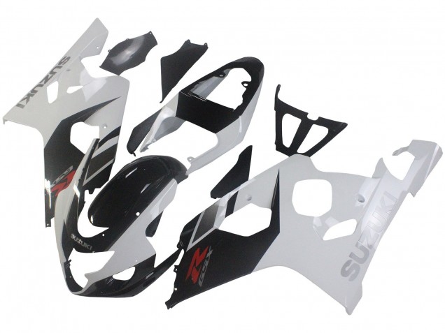 Carenados Moto Suzuki GSXR 600 / GSXR 750 2004-2005 - Blanco Negro Rojo Asequibles