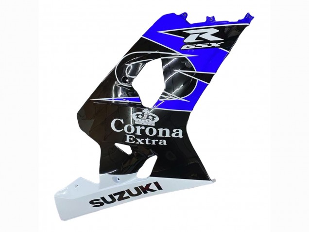 Carenado Moto Suzuki GSXR 600 / GSXR 750 2004-2005 - Blanco Azul Negro Corona Motul Asequibles