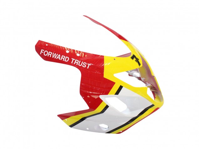 Carenados Moto Suzuki GSXR 600 / GSXR 750 2004-2005 - Blanco Rojo Amarillo Michelin Texaon Heron 7 Asequibles