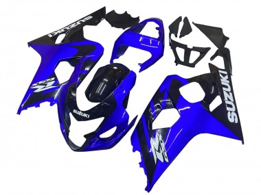 Carenados Moto Suzuki GSXR 600 / GSXR 750 2004-2005 - Azul Negro Blanco Calcomanía Asequibles