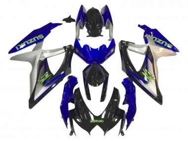 Carenados Moto Suzuki GSXR 600 / GSXR 750 2006-2007 - Plata Azul Negro Brillante Verde Asequibles