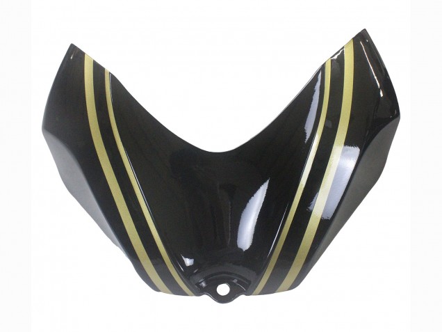 Carenados Moto Suzuki GSXR 600 / GSXR 750 2006-2007 - Negro Brillante Oro Raya Asequibles