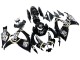 Carenados Moto Suzuki GSXR 600 / GSXR 750 2006-2007 - Negro Brillante Blanco Motul Lucky Strike Asequibles