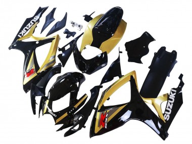 Carenados Moto Suzuki GSXR 600 / GSXR 750 2006-2007 - Oro Negro Brillante Rojo Asequibles