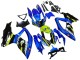 Carenados Moto Suzuki GSXR 600 / GSXR 750 2008-2010 - Azul Fluorescent Verde Tiburón Asequibles