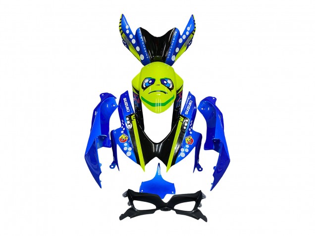 Carenados Moto Suzuki GSXR 600 / GSXR 750 2008-2010 - Azul Fluorescent Verde Tiburón Asequibles
