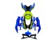 Carenados Moto Suzuki GSXR 600 / GSXR 750 2008-2010 - Azul Fluorescent Verde Tiburón Asequibles