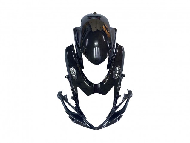 Carenados Moto Suzuki GSXR 600 / GSXR 750 2011-2024 - Negro Brillante Falsificado FibraCarbono Plata Rojo Asequibles