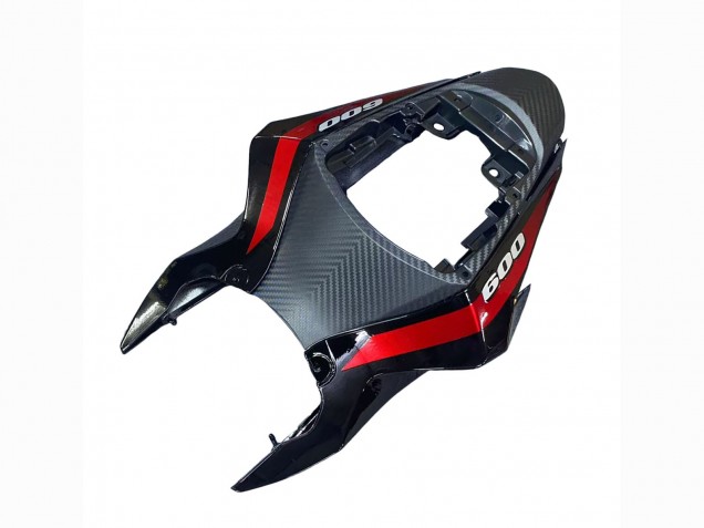 Carenados Moto Suzuki GSXR 600 / GSXR 750 2011-2024 - Negro Brillante Falsificado FibraCarbono Plata Rojo Asequibles