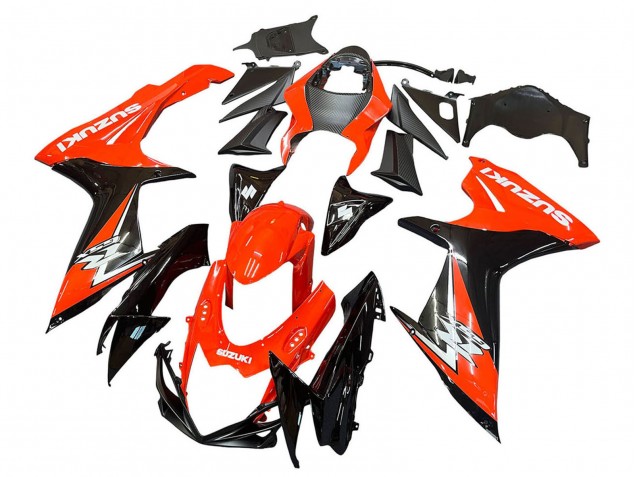 Kits Carenados Moto Suzuki GSXR 600 / GSXR 750 2011-2024 - Rojo Negro Brillante Asequibles