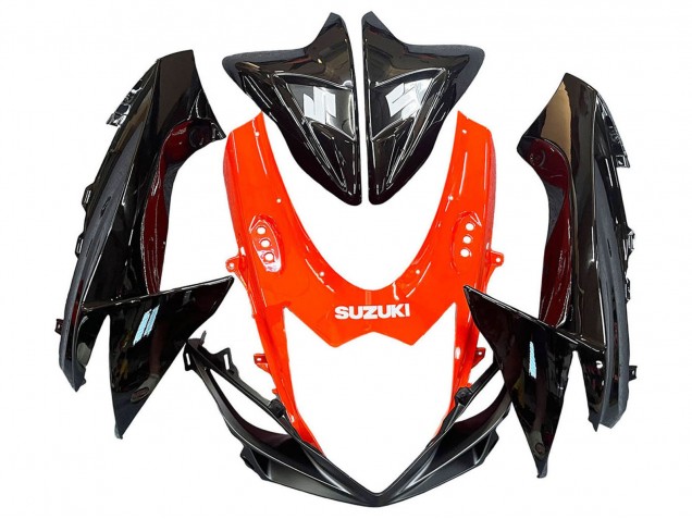Kits Carenados Moto Suzuki GSXR 600 / GSXR 750 2011-2024 - Rojo Negro Brillante Asequibles