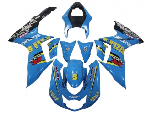 Carenados Moto Suzuki GSXR 600 / GSXR 750 2011-2024 - Azul Amarillo Negro Rizla Asequibles