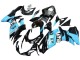 Carenados Moto Suzuki GSXR 600 / GSXR 750 2011-2024 - Negro Brillante Azul Claro Asequibles