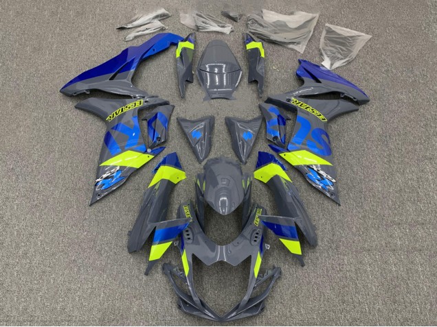 Carenados Moto Suzuki GSXR 600 / GSXR 750 2011-2024 - Nardo Gris Oscuro Azul Fluorescent Amarillo Asequibles
