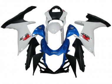 Carenados Moto Suzuki GSXR 600 / GSXR 750 2011-2024 - Blanco Azul Negro Asequibles