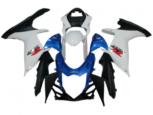 Carenados Moto Suzuki GSXR 600 / GSXR 750 2011-2024 - Blanco Azul Negro Asequibles