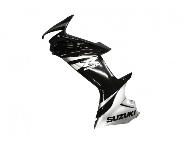 Carenado Moto Suzuki GSXR 600 / GSXR 750 2011-2024 - Negro Brillante Plata Asequibles