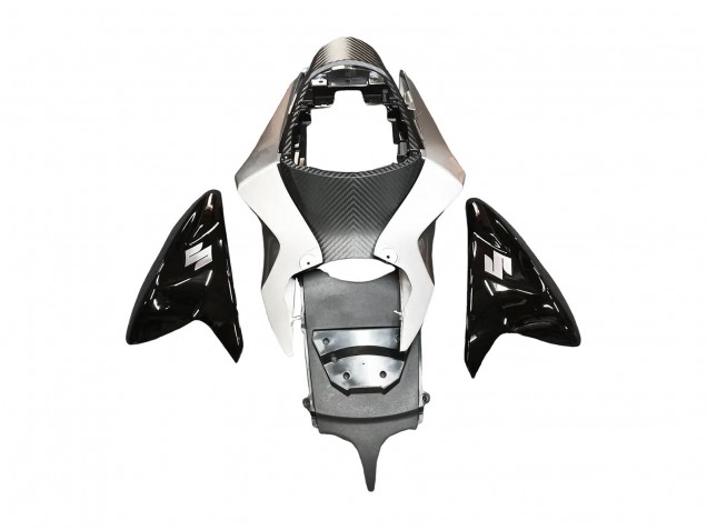 Carenado Moto Suzuki GSXR 600 / GSXR 750 2011-2024 - Negro Brillante Plata Asequibles
