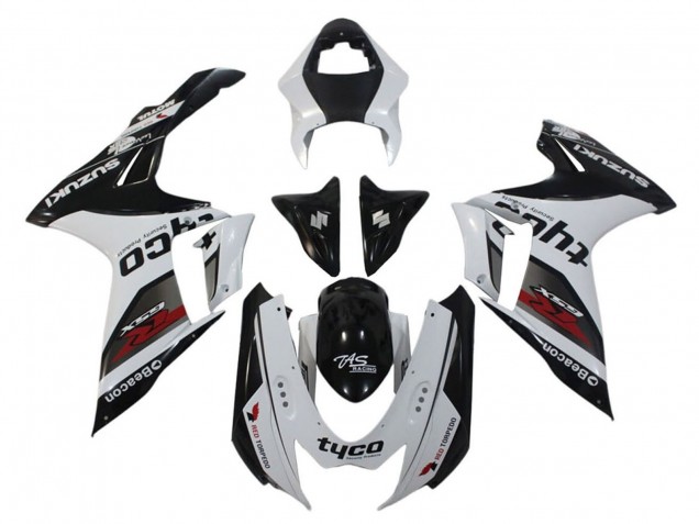 Carenados Moto Suzuki GSXR 600 / GSXR 750 2011-2024 - Blanco Negro Tyco Faro Asequibles