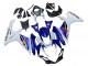 Carenado Moto Suzuki GSXR 600 / GSXR 750 2011-2024 - Blanco Azul Rojo Asequibles