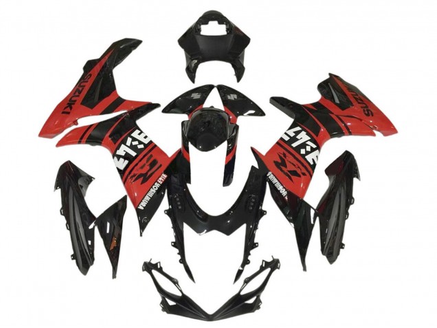 Carenado Moto Suzuki GSXR 600 / GSXR 750 2011-2024 - Azul Blanco Negro Asequibles
