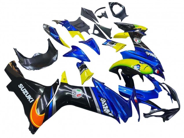 Carenados Moto Suzuki GSXR 600 / GSXR 750 2011-2024 - Azul Amarillo Asequibles