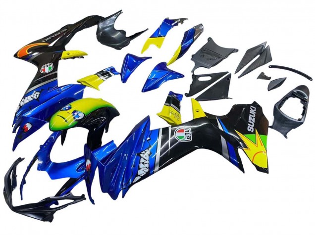 Carenados Moto Suzuki GSXR 600 / GSXR 750 2011-2024 - Azul Amarillo Asequibles
