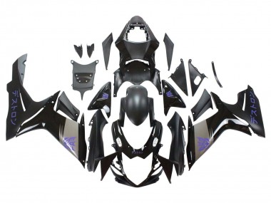 Carenados Moto Suzuki GSXR 600 / GSXR 750 2011-2024 - Negro Mate Gris Púrpura Asequibles