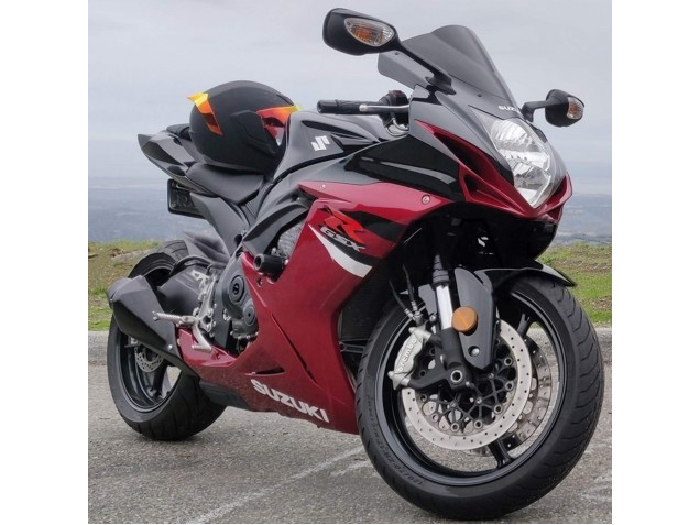 Carenado Moto Suzuki GSXR 600 / GSXR 750 2011-2024 - Rojo Negro Brillante Asequibles