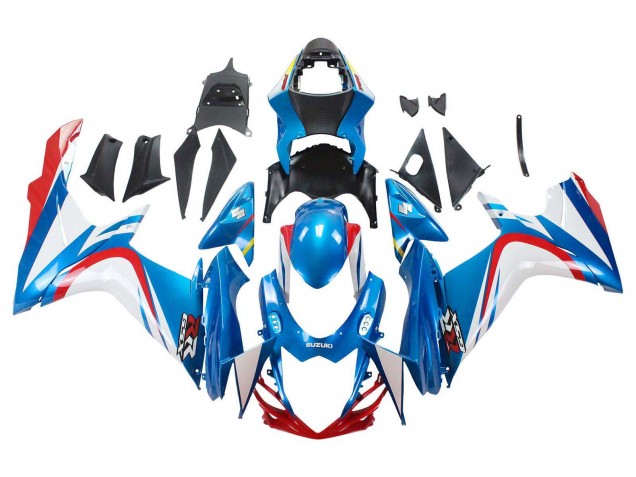 Carenados Moto Suzuki GSXR 600 / GSXR 750 2011-2024 - Azul Blanco Rojo Asequibles