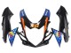 Carenados Moto Suzuki GSXR 600 / GSXR 750 2011-2024 - Azul Claro Naranja Negro Blanco Tiburón 46 Asequibles