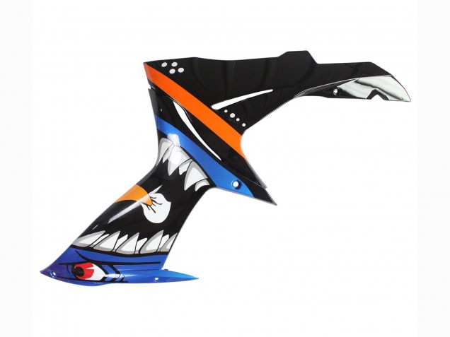Carenados Moto Suzuki GSXR 600 / GSXR 750 2011-2024 - Azul Claro Naranja Negro Blanco Tiburón 46 Asequibles
