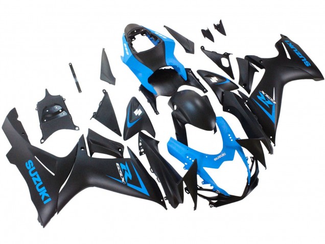Carenado Moto Suzuki GSXR 600 / GSXR 750 2011-2024 - Azul Negro Mate Asequibles