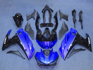 Kits Carenado Moto Yamaha YZF R3/R25 2015-2018 - Azul Negro Brillante Asequibles