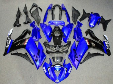 Carenados Moto Yamaha YZF R3/R25 2015-2018 - Azul Negro Brillante Asequibles