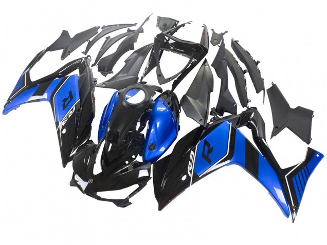 Carenado Moto Yamaha YZF R3/R25 2015-2018 - Azul Negro Brillante Asequibles