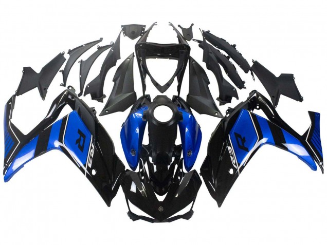 Carenado Moto Yamaha YZF R3/R25 2015-2018 - Azul Negro Brillante Asequibles