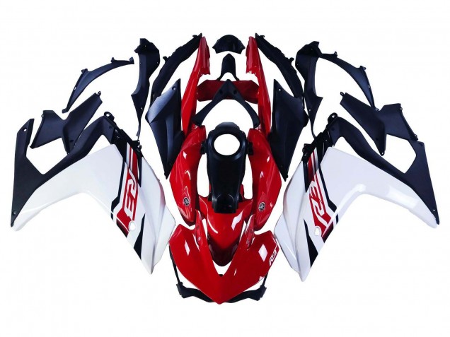 Carenados Moto Yamaha YZF R3/R25 2015-2018 - Blanco Rojo Negro Mate Asequibles
