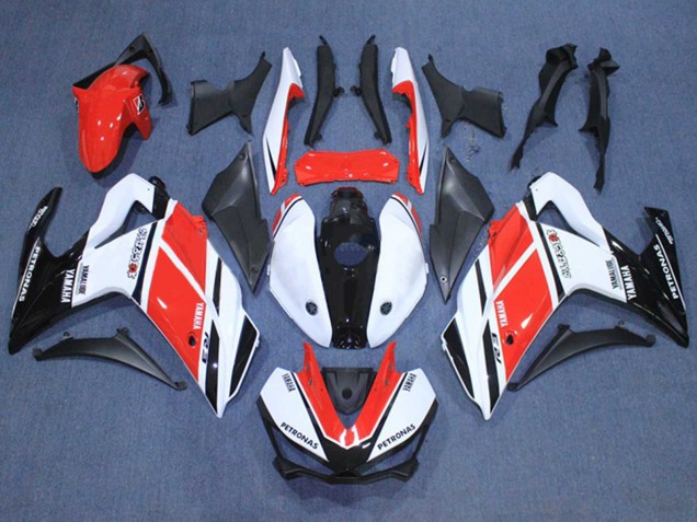Carenados Moto Yamaha YZF R3/R25 2015-2018 - Blanco Rojo Negro Petronas Yamalube Asequibles