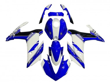 Carenados Moto Yamaha YZF R3/R25 2015-2018 - Blanco Azul Negro Carrera Asequibles