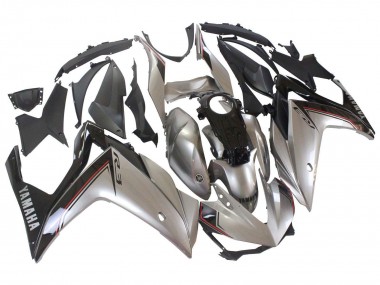 Carenados Moto Yamaha YZF R3/R25 2015-2018 - Plata Negro Asequibles
