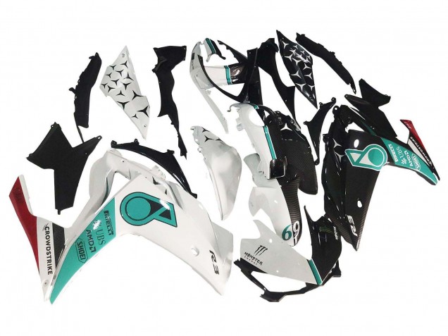 Carenados Moto Yamaha YZF R3/R25 2015-2018 - Blanco Verde Negro Brillante Asequibles