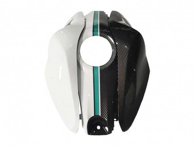 Carenados Moto Yamaha YZF R3/R25 2015-2018 - Blanco Verde Negro Brillante Asequibles