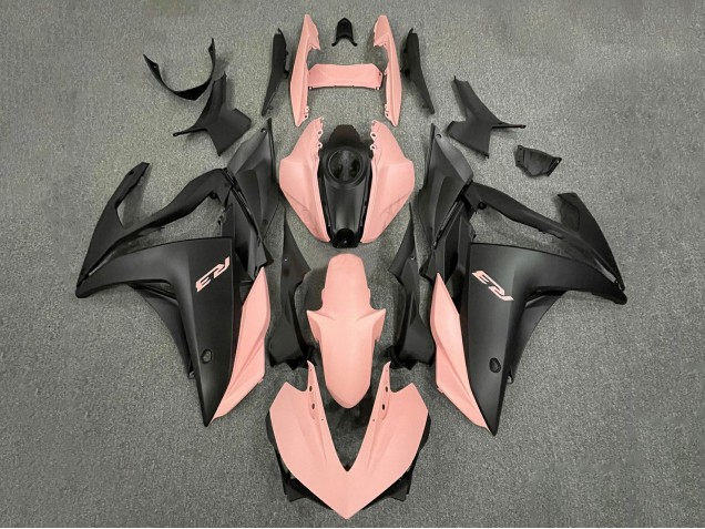 Carenados Moto Yamaha YZF R3/R25 2015-2018 - Rosa Negro Mate Asequibles