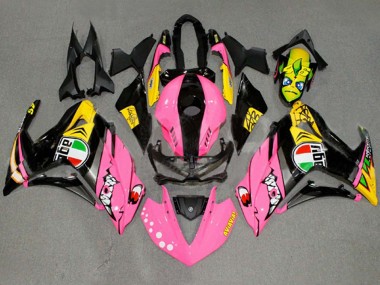 Carenados Moto Yamaha YZF R3/R25 2015-2018 - Rosa Amarillo Negro Tiburón 46 Asequibles